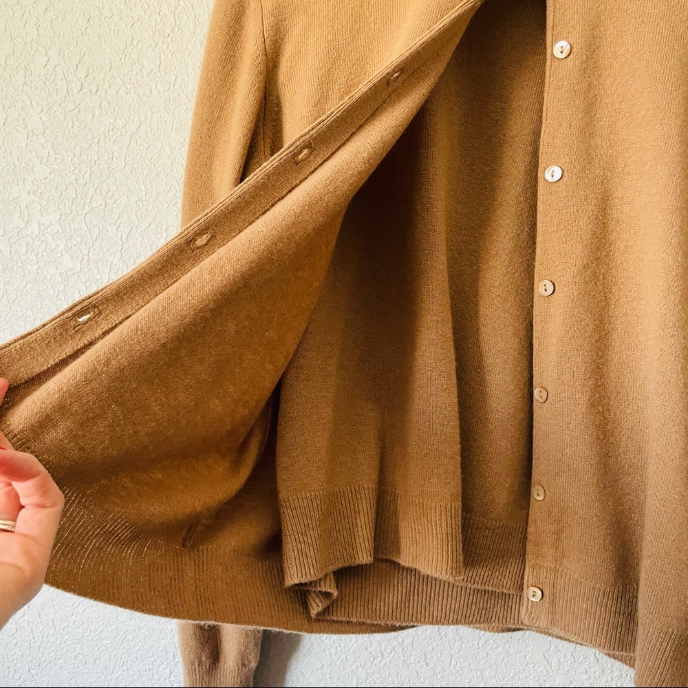 Cashmere Classic Tan Women's Sweater - Picture 12 of 16
